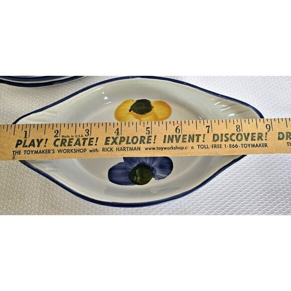 Maxam Italian Daisy Augratin Casserole Bowls 8.7" single portion Portugal set-2 - Picture 12 of 12